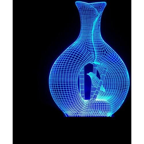 3D Led Modelling Night Light Usb Mood Wine Glass Touch Button Atmosphere Table Lamp Kids Bedroom Sleep Lighting Home Decor Gifts