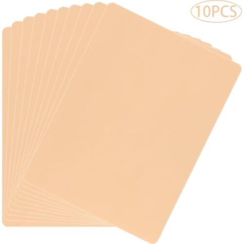 Tattoo Practice Skins For Permanent Makeup Eyebrow Lip Blank Sheet Tattoo Leather Fake Skins Double Sided for Needle Machine