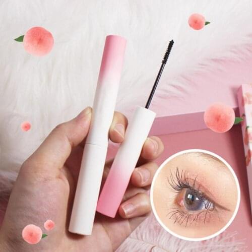 6g Curling Mascara Quick Dry Non-Greasy Liquid Waterproof Peach Ultra Fine Mascara for Makeup