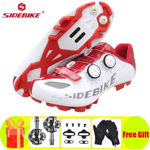 SIDEBIKE Cycling Shoes Sapatilha Ciclismo Mtb Breathable Men Mountain Bike Non-slip Buckle Sneakers Bicycle Bicicleta Carretera