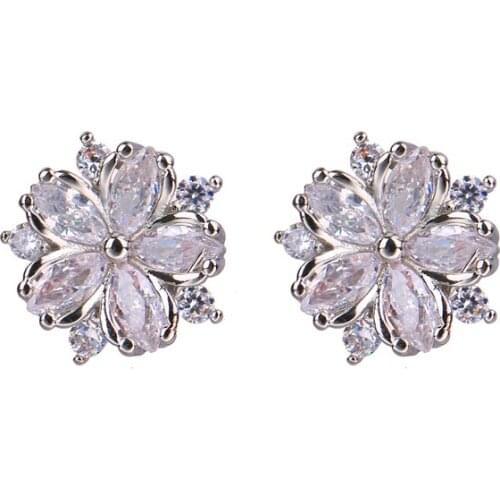 Bettyue Charming Design For Female Multilayer Flower Appearance Cute Earring With AAA Zirconia Adorable Gift For Lovers Party