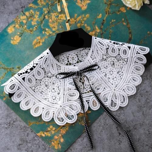 YSMILE Y Women Fashion Sweet White Fake Collar All Match Two Designs Detachable Collar High Quality Pearl Decoration Lady Collar