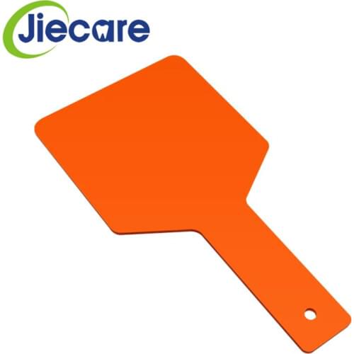 1 PC Dental Hand Shield Plate Dental Yellow Shield Plate Shade Board Hand Hold Type For Curing Light Lamp Free Shipping