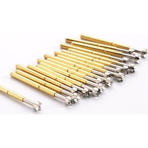 100PCS/pack P156-Q2 Four-tooth Plum Blossom Spring Test Probe 2.36mm Outer Diameter 33.35mm Length ICT Probe