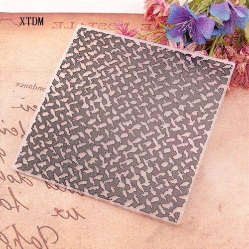 15x15cm The black spot Birthday wreath Embossing folders Plastic Scrapbooking DIY Template Fondant Cake Photo Album Card Making