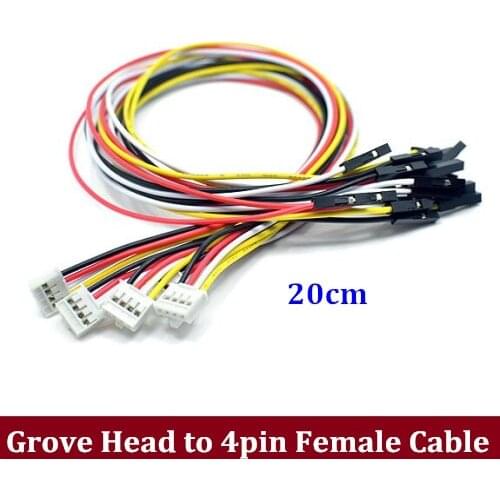 20cm JST terminal line Grove to 4pin female Dupont line cable 5 installed winding 5pcs/lot