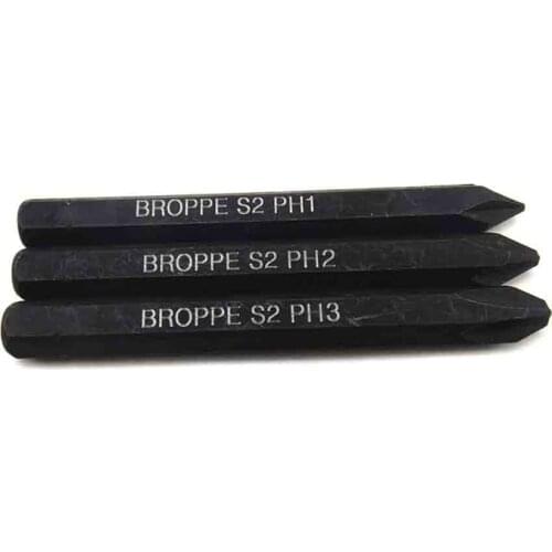 HOEN 3PCS Impact Cross Phillips Screwdriver Hex Heavy Duty Electric Magnetic Screwdriver Bit Set 8mm Shank Screwdriver 80mm