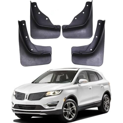 4 x Molded Front Rear Car Mudguards Mudflap For 2015-2019 2016 2017 2018 Lincoln MKC Mud Flaps Splash Guards Car fender Flares