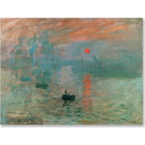 Diamond Embroidery Decor Kitchen Picture Rhinestones Diamond Mosaic Full Drill Scenic Wall Art Impression Sunrise Claude Monet