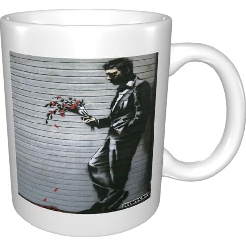 Banksy Waiting In Vain Street Art Mug Coffee Cup Coffee Mug Couples Gifts Cups Van Gogh