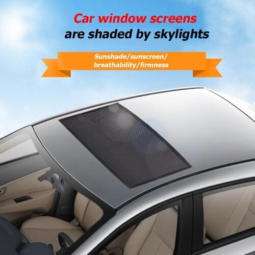 Black Car Sunroof Window Cover Mosquito Dust UV Protection Sunshade Curtain Ensure Normal Air Flow through Dense Holes