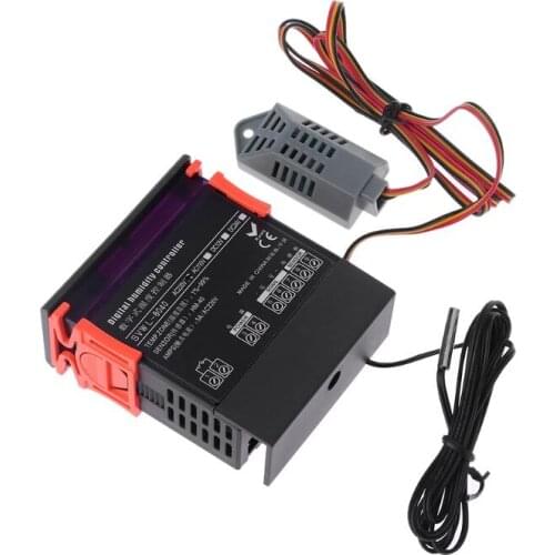 Digital Humidity Controller Hygrostat Relay Hygrometer Control Switch AC 220V Temperature Instruments