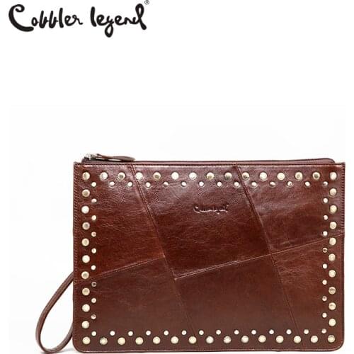Cobbler Legend 2018 New Fashion Ladies Clutch Wallets Genuine Leather Women Wallet Large Capacity Coin Card Holder Clutch Purses