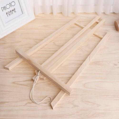 Wood Easel Advertisement Exhibition Display Shelf Holder Studio Painting Stand R9JB
