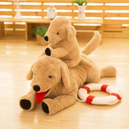 Doub K 1pcs Labrador golden dog Plush soft Stuffed Toy Dolls Simulation animals plush toys for children sleep pillow girls gifts