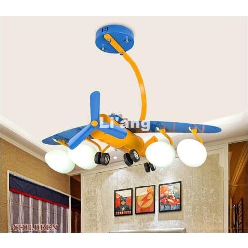 Art Decoration Modern Plane Kids Bedroom Cartoon Surface Mounted Ceiling Lights L70cm Modern Children Ceiling Lamps E27 Lighting