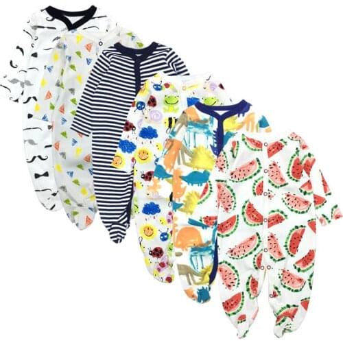 6PCS/LOT Baby Rompers long Sleeve 100%Cotton overalls Newborn clothes Roupas de bebe boys girls jumpsuit&clothing