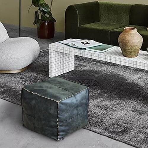 Leather Sitting Pier Fashion Simple Sofa Leather Pier Futon Cushion Lazy Tatami Sitting Group Small Stool