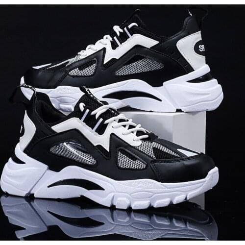 Zapatillas Sneakers Men New 2021 Mesh Fashion Breathable Mens Shoes Casual Spring and Autumn Trendyol Platform Shoe Male Sneaker