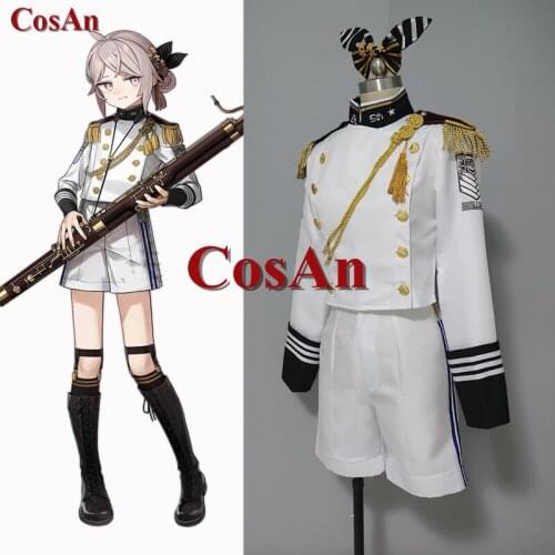 Hot Game Girls Frontline M200 Cosplay Costume Fashion White Battle Uniforms Unisex Activity Party Role Play Clothing Custom-Make