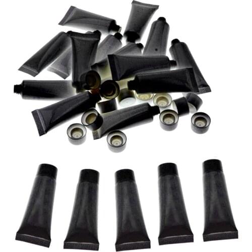 20pcs Mini Empty Lip Gloss Balm Container Soft Cosmetics Tubes Jars