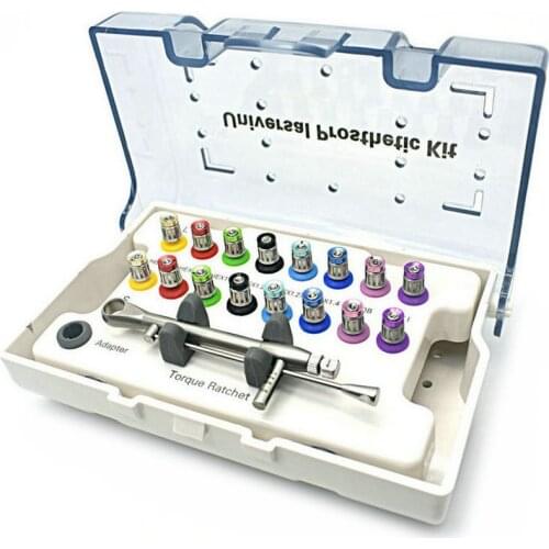 Dental Implant Restoration tool kit Dental Universal Implant Torque 16 Screwdrivers With Wrench 1 whole set