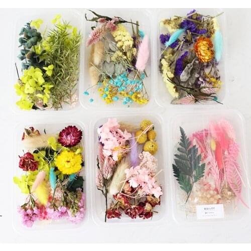 Mixing Dried Flowers Aromatherapy Candle DIY Kit Fall Decorations Home Decoration Office Decor Tiny Flowers Handmade Materials
