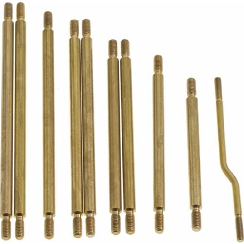 10pcs Brass Steering Link Rod Linkage Set for 1/10 Axial SCX10 III AX103007 RC Car Accessories Parts