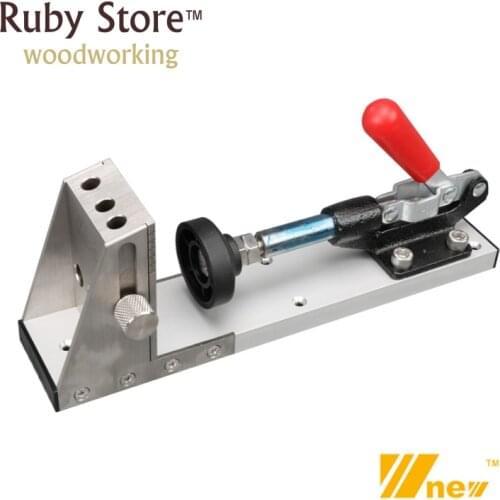 UPDATED - Heavy Duty Pocket Hole Jig Kit Gr12Mov Mold With 9mm Step Drill Bit Updated with Dust Port Connection