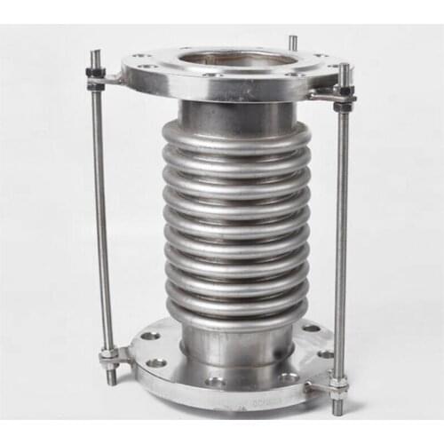 PN10 Metal Bellows Expansion Joint Stainless Steel 304 Axial Direction DN80 DN100 DN150 DN200