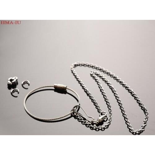 Bird Parrot Foot Chain Stainless Steel Ankle Foot Ring Stand Chain Bird Training