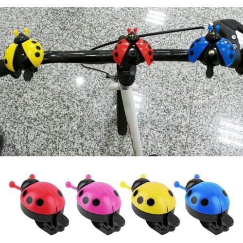 Hot ! Lovely Kid Beetle Ladybug Ring bicycle Bell For Cycling Bicycle Bike Ride Horn Alarm bike trumpet horn WHolesale