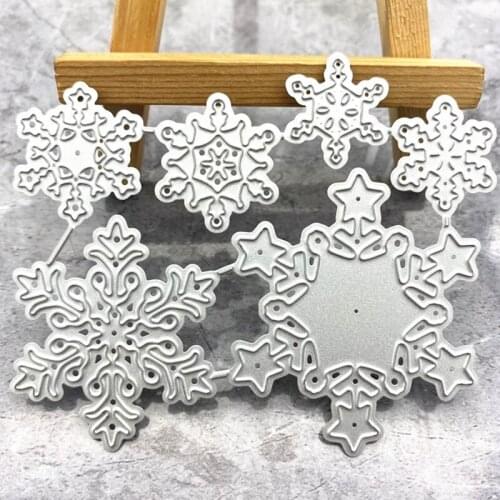Xmas Snowflakes Kit Metal Cutting Dies Stencil Scrapbooking DIY Album Stamp Paper Card Embossing Decor Craft New for 2021