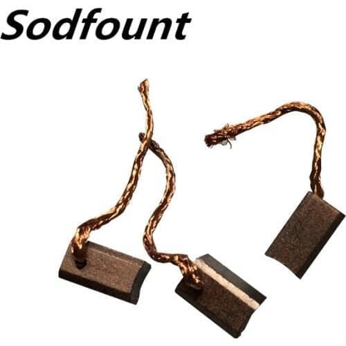 10pcs Copper carbon brush for wiper, motor brush for window glass lifter 4X4X10mm