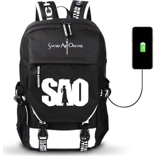 Sword Art Online Schoolbag Yasna Anime Backpack Kawaii Bag for Women Fashion Designer Book Bag Back To School Laptop Backpack