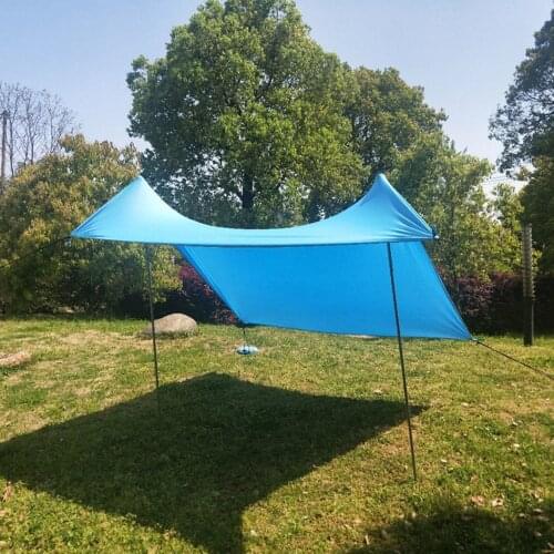 Camping Shade Cloth Beach Camping Awning Waterproof Sun Shelter Sunshade Outdoor Canopy Garden Patio Pool Shades Sail Awning
