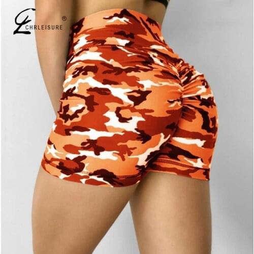 CHRLEISURE Women Shorts Sexy Camouflage High Waist Slim Short Casual Hot Booty Short Fashion Summer Pants