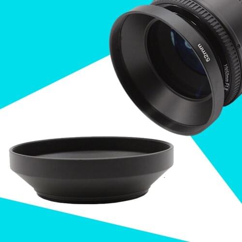 2pcs 46mm metal wide angle screw in mount lens hood for 46mm lens filter