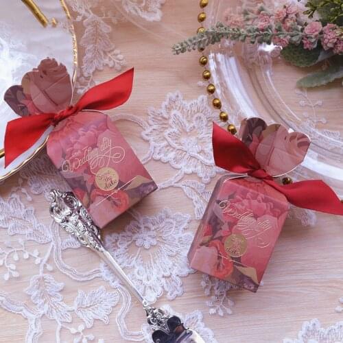 2020 Kawaii Vase Pattern Paper Box As Chcoolate Candle Cookie Candy Little Gift Packaging Containers Wedding Favors Gifts Decor