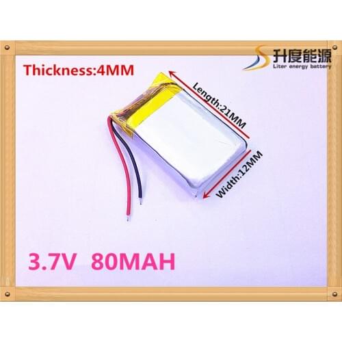 3.7V041120 401120 80MAH MP3 MP4 MP5 37V 401220