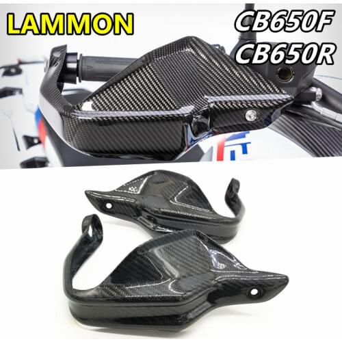 FOR HONDA CB650F CB650R Motorcycle Accessories Carbon Fiber Handlebar Guard Hand Protector