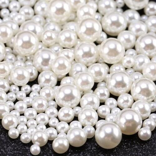 Wholesale ABS Pearls Accessories Pearls Mix Color Beads DIY For Garment Shoes Handmade Pearls For Hair Clips Kid Dress/Hats/Bags