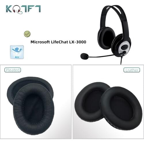 KQTFT 1 Pair of Replacement Ear Pads for Microsoft LifeChat LX-3000 LX3000 LX 3000 Headset EarPads Earmuff Cover Cushion Cups