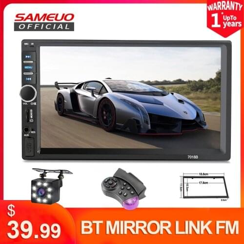 Sameuo car player 2 din android auto car audio car radio car stereo mp5 multimedia player 7inch HD touch screen bluetooth sd usb