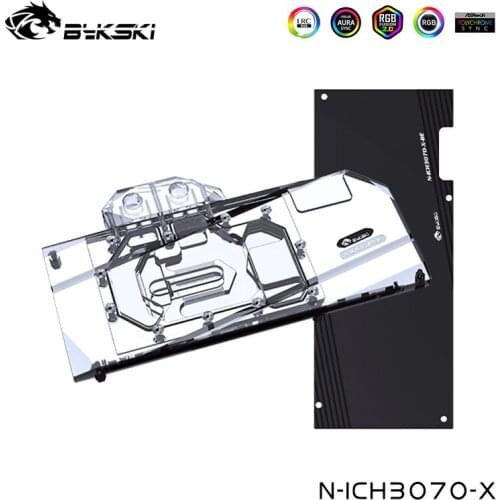 Bykski GPU Water Cooling Block For Inno3D Geforce RTX 3070 Twin X2,3070Ti X3 Video Card Cooler,N-ICH3070-X