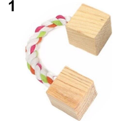 Wood Mini Exercise Chew Teeth Care Molar Toy for Rabbit Chinchilla Hamster Pet