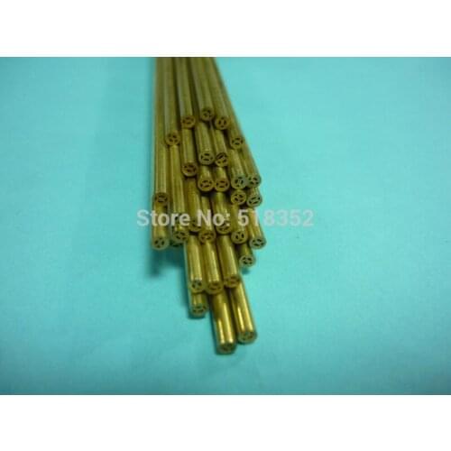 1.4mmx500mm Multihole Ziyang Brass Electrode Tube for EDM Drilling Machines