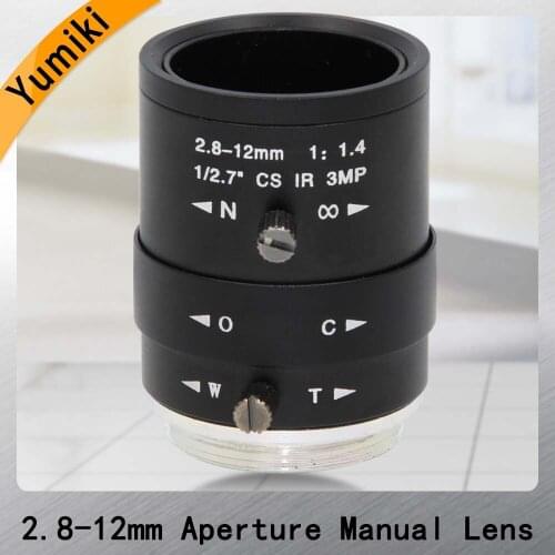 HD 3mp 2.8-12mm cctv lens CS Mount Manual Focal IR 1/2.7" 1:1.4 for Security IP Camera