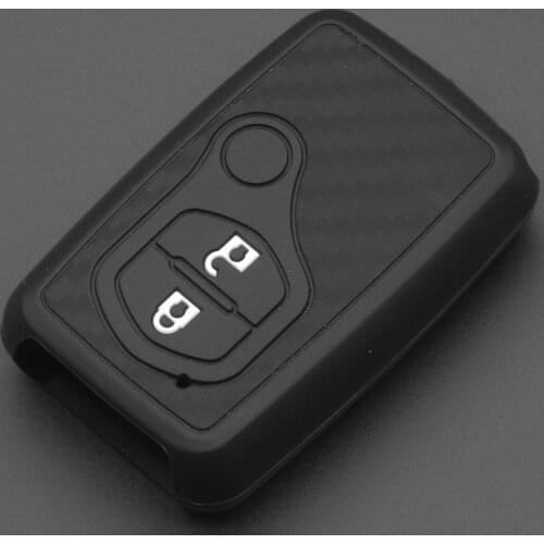Kutery Remote Car Key Case Silicone Protect Shell For Toyota Land Cruiser Prado 150 Camry Prius Crown fit Subaru Foreste