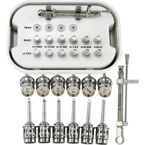 KH Original Product Dental Implant Torque Wrench Ratchet 10-70NCM 12 Drivers and 1 Wrench Kit (with box)